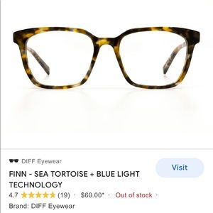 Finn: blue light glasses by Diff
